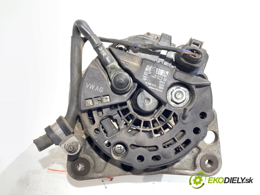 SKODA FABIA I liftback 2005 55 kW 1.4 16V 1390 Alternátor 037903025M (Alternátor)
