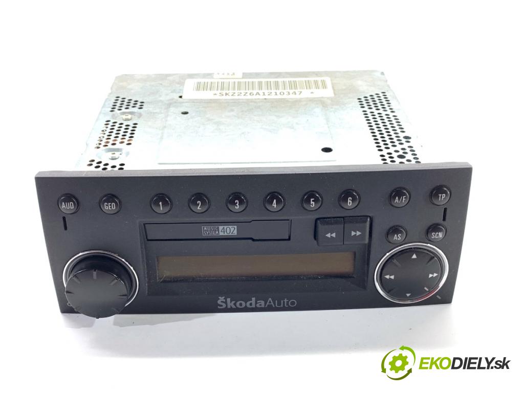 SKODA FABIA I liftback 2005 55 kW 1.4 16V 1390 RADIO 6Y0035160A (Audio zariadenie)