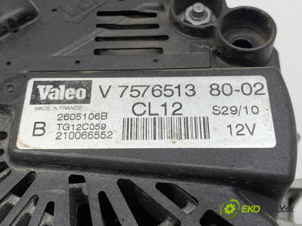 PEUGEOT 3008 nadwozie wielkoprzestrzenne (MPV) 2010 115 kW 1.6 THP 1598 Alternátor V757651380 (Alternátor)