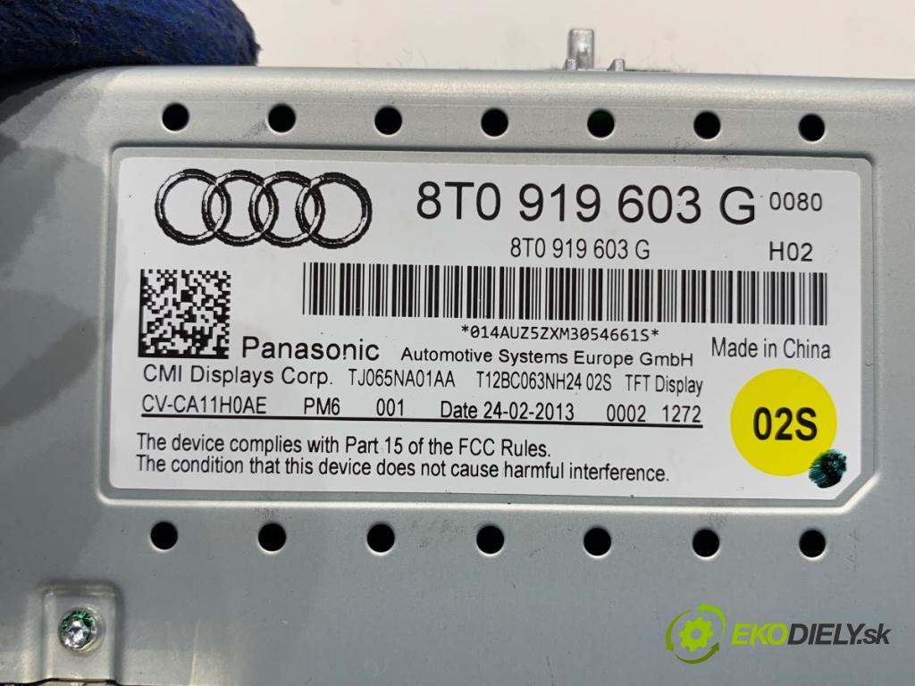 AUDI A5 8T coupe 2013 125 kW 1.8 TFSI 1798 Dislpej 8T0919603G (Prístrojová doska)