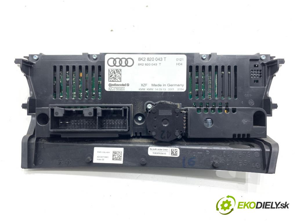 AUDI A5 8T coupe 2013 125 kW 1.8 TFSI 1798 Panel ovládania kúrenia 8K2820043T (Prepínacie páčky pod volantom)