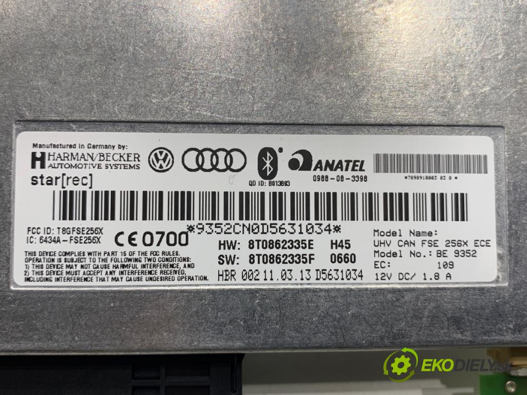AUDI A5 8T coupe 2013 125 kW 1.8 TFSI 1798 Modul BLUETOOTH 8T0862335E (Riadiaca jednotka ostatné)