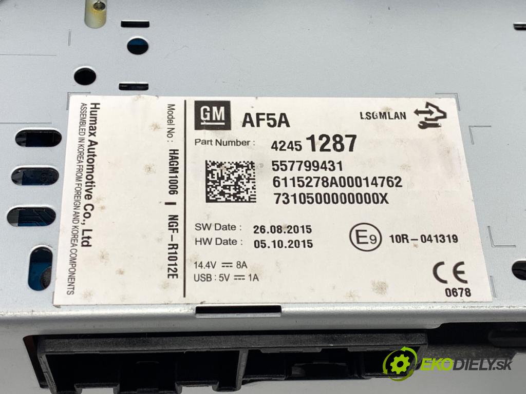OPEL KARL liftback 2015 55 kW 1.0 999 RADIO 42451287 (Audio zariadenie)
