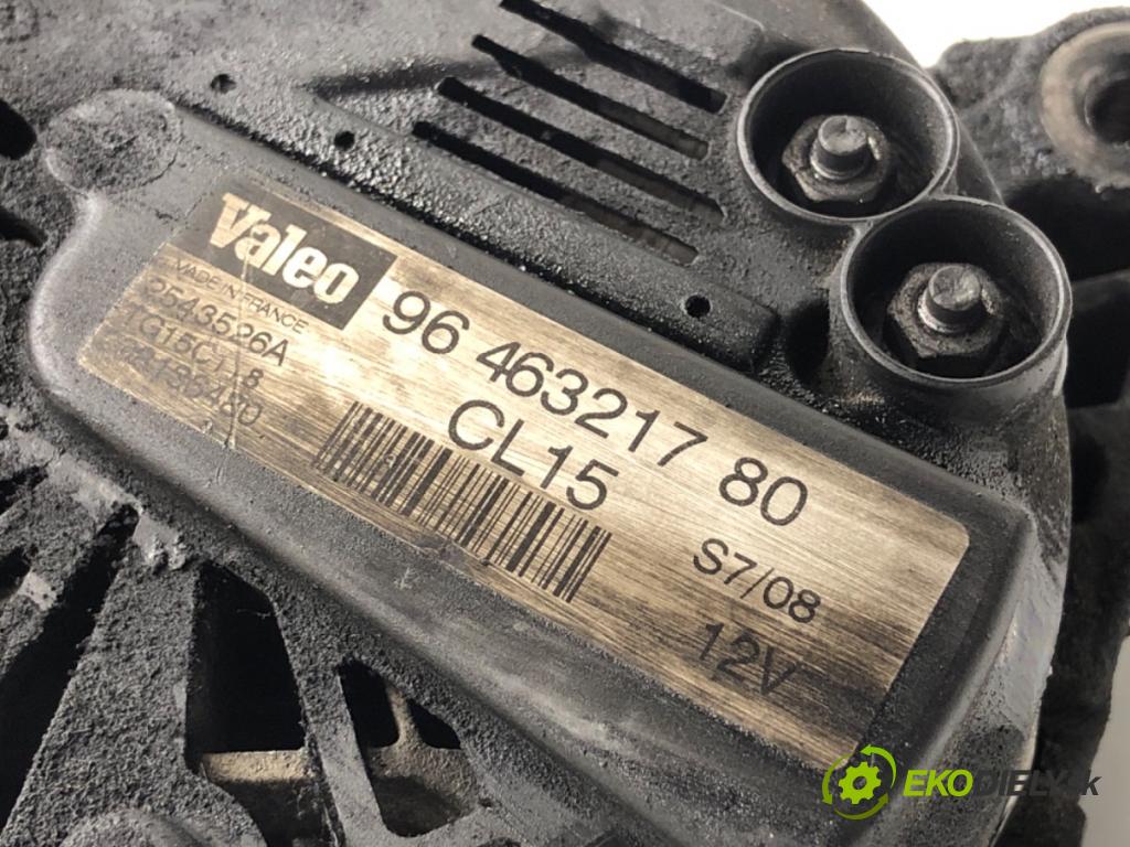 PEUGEOT 207 liftback 2008 66 kW 1.6 HDi 1560 Alternátor 9646321780 (Alternátor)