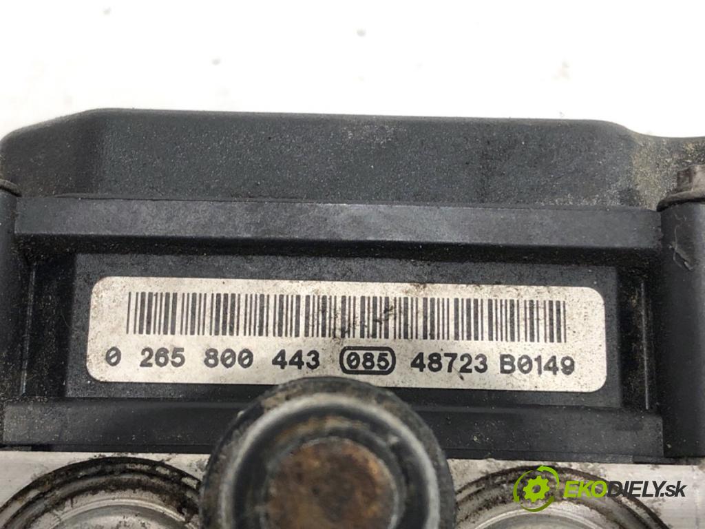 OPEL MERIVA A nadwozie wielkoprzestrzenne (MPV) 2004 74 kW 1.7 CDTI (E75) 1686 Pumpa ABS 0265800443 (Pumpa ABS)