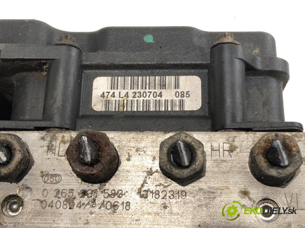 OPEL MERIVA A nadwozie wielkoprzestrzenne (MPV) 2004 74 kW 1.7 CDTI (E75) 1686 Pumpa ABS 0265800443 (Pumpa ABS)