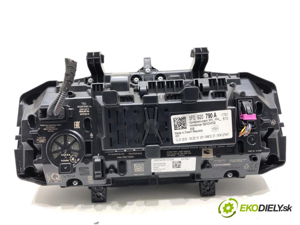 SEAT LEON III Kombi 2019 221 kW 2.0 Cupra 4Drive 1984 Prístrojovka 5F0920790A (Prístrojová doska)