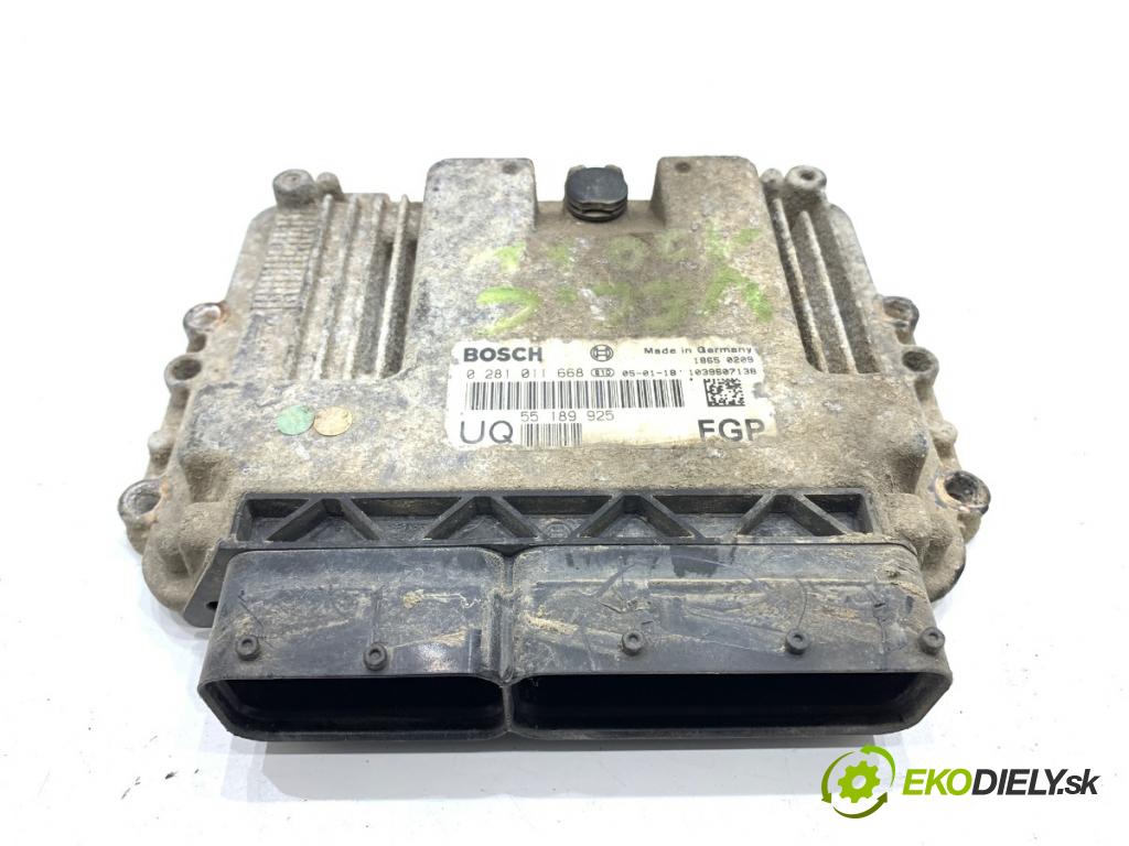 OPEL ASTRA H liftback 2004 88 kW 1.9 CDTI (L48) 1910 riadiaca jednotka Motor 55189925 0281011668 (Riadiaca jednotka)