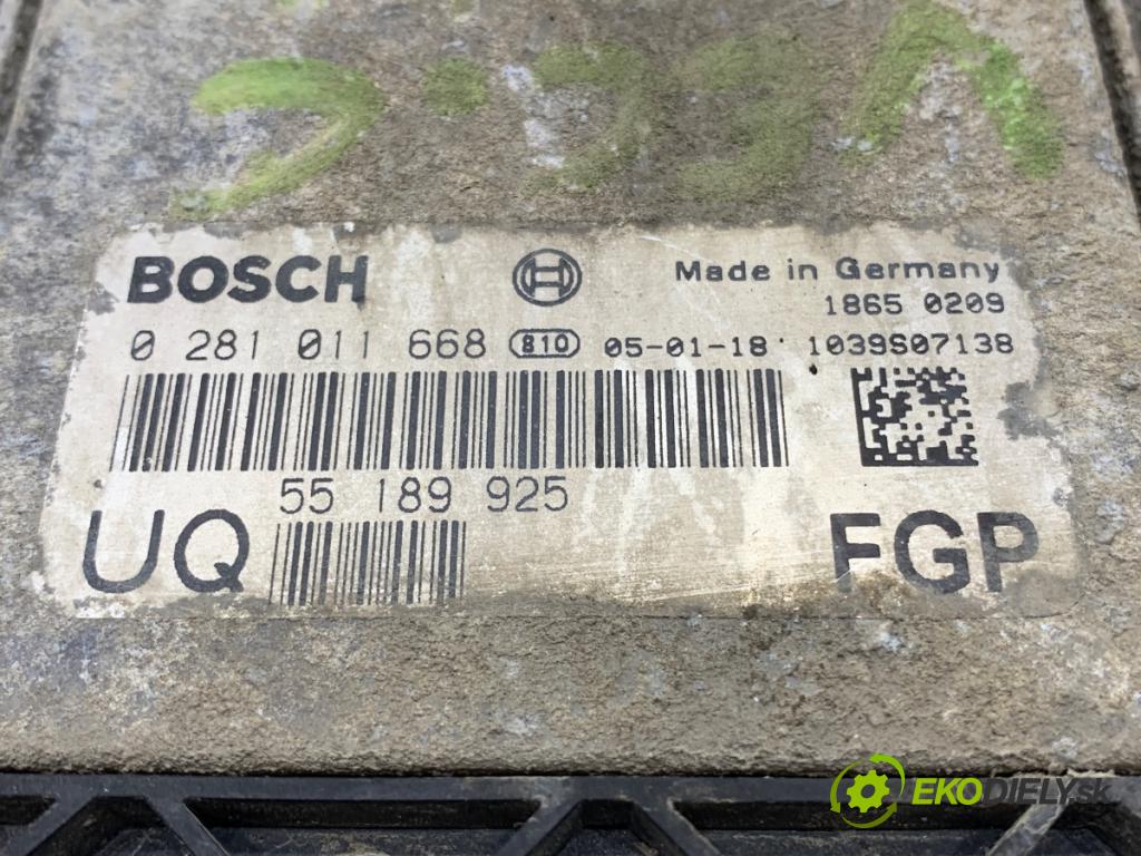 OPEL ASTRA H liftback 2004 88 kW 1.9 CDTI (L48) 1910 riadiaca jednotka Motor 55189925 0281011668 (Riadiaca jednotka)