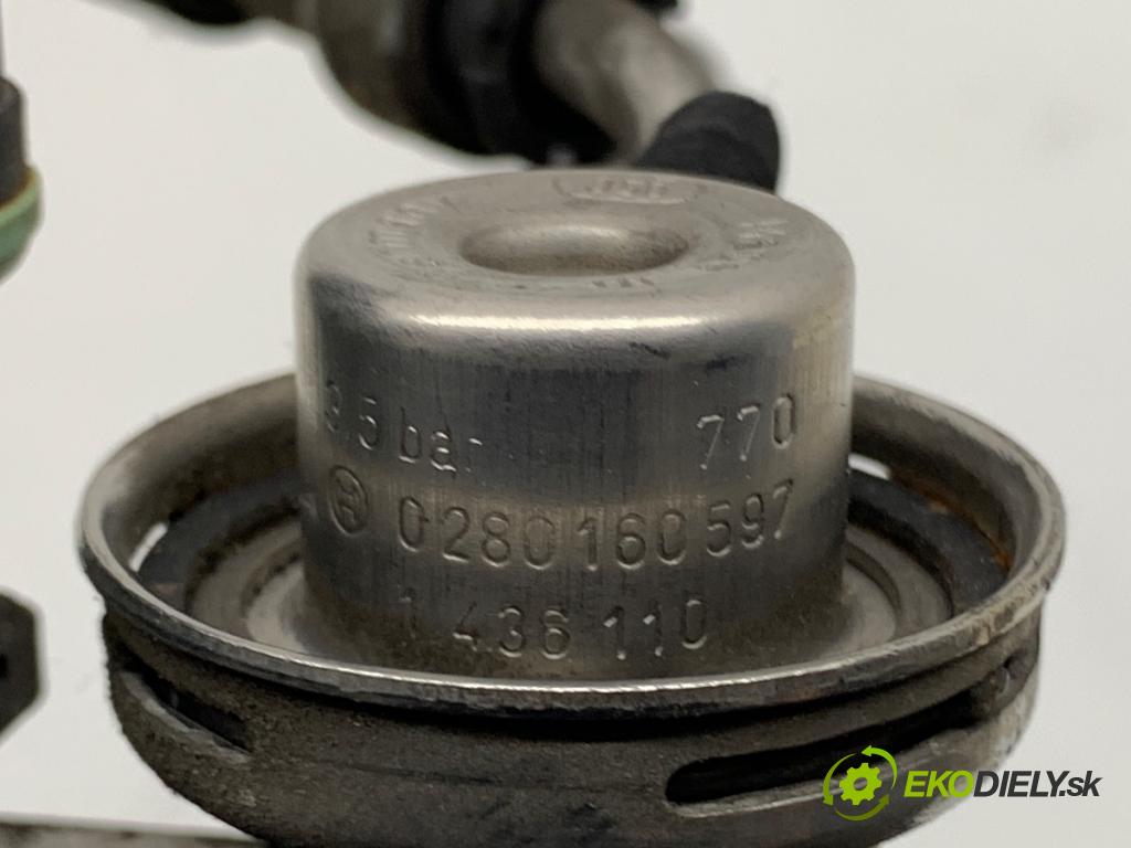 BMW E39 sedan 1997 110 kW 520 i 1990 Lišta vstrekovacia 0280160597 (Vstrekovacia lišta)