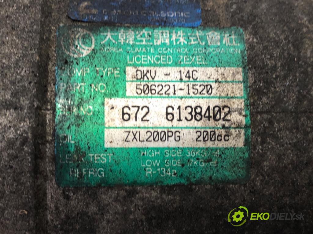 SSANGYONG MUSSO samochód terenowy zamknięty 1997 103 kW 2.3 2295 Kompresor klimatizácie 506221-1520 (Kompresor klimatizácie)