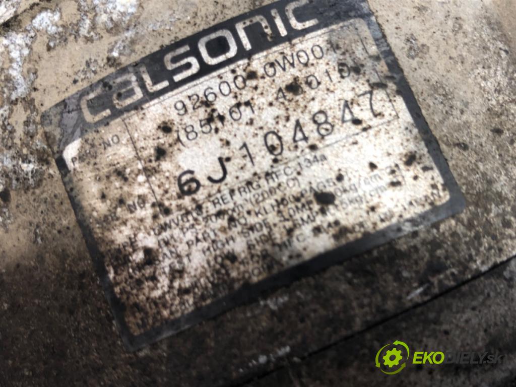 NISSAN PATHFINDER R50 samochód terenowy zamknięty 1997 125 kW 3.3 V6 4WD 3275 Kompresor klimatizácie 92600-0W001 (Kompresor klimatizácie)