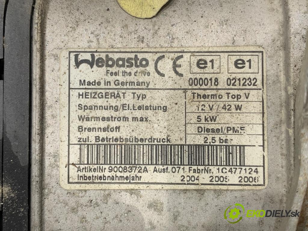 VW TOURAN nadwozie wielkoprzestrzenne (MPV) 2004 74 kW 1.9 TDI 1896 Webasto 1K0815065P (Webasto (nezávislé topení))