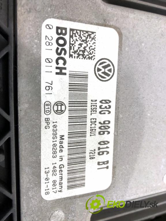 VW TOURAN nadwozie wielkoprzestrzenne (MPV) 2004 74 kW 1.9 TDI 1896 riadiaca jednotka Motor 03G906016BT (Riadiaca jednotka)