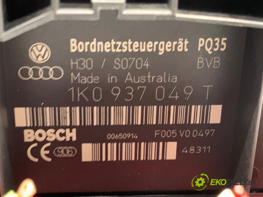 VW TOURAN nadwozie wielkoprzestrzenne (MPV) 2004 74 kW 1.9 TDI 1896 Modul BORDNETZ 1K0937049T (Riadiaca jednotka ostatné)