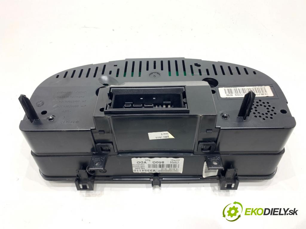 VW TOURAN nadwozie wielkoprzestrzenne (MPV) 2004 74 kW 1.9 TDI 1896 Prístrojovka 1T0920860G (Prístrojová doska)