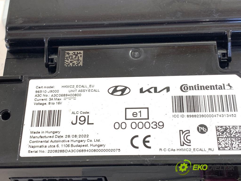 HYUNDAI KONA SUV 2022 146 kW 1.6 T-GDi 4WD 1598 modul řídící jednotka 96510-J9000