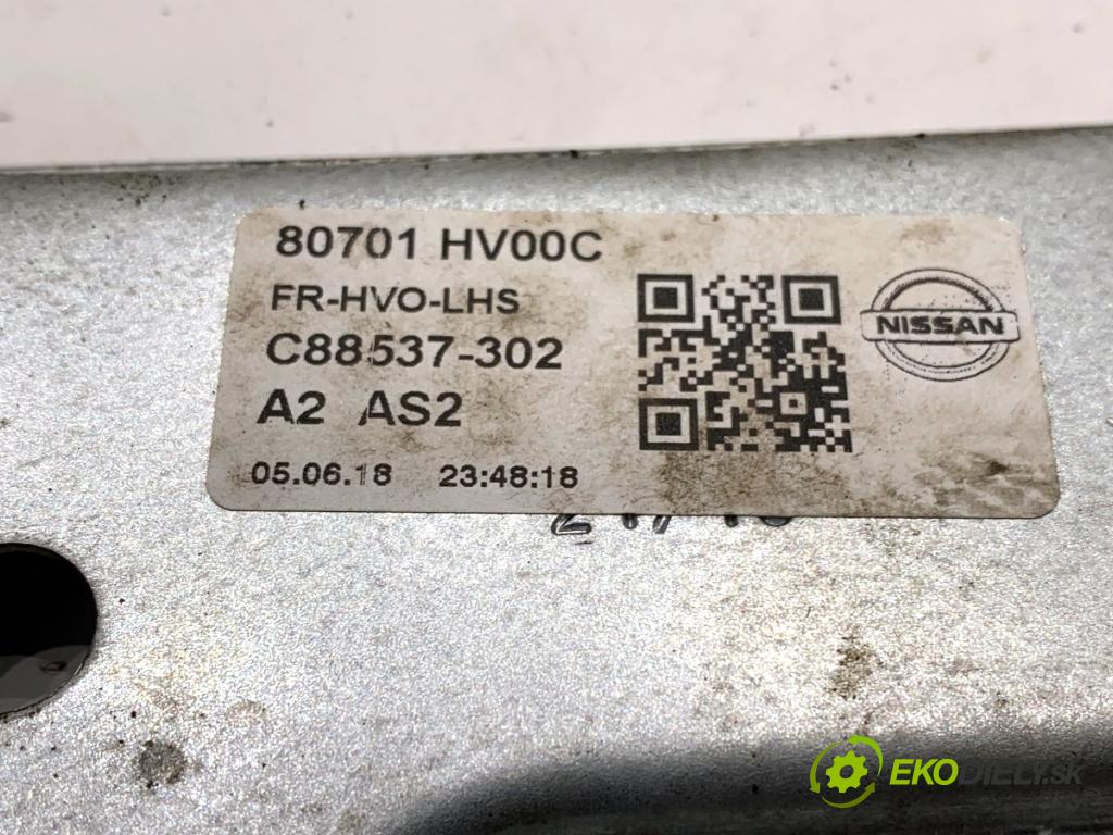 NISSAN QASHQAI J11 SUV 2018 85 kW 1.2 DIG-T 1197 mechanismus okna levý přední část 80701HV00C