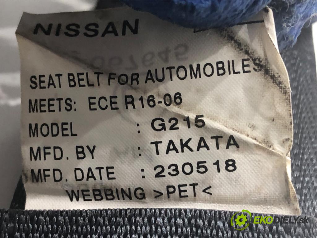 NISSAN QASHQAI J11 SUV 2018 85 kW 1.2 DIG-T 1197 držák bezpečnost levý zadní část 888444EA0A