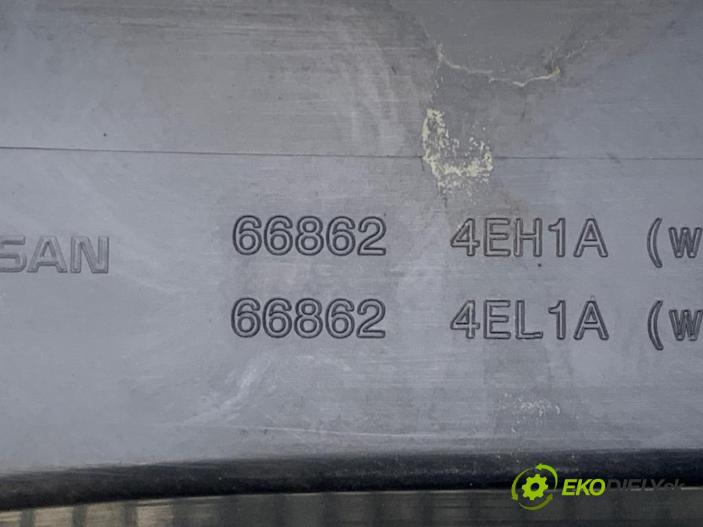 NISSAN QASHQAI J11 SUV 2018 85 kW 1.2 DIG-T 1197 Torpédo, plast pod čelné okno 668624EH1A (Torpédo (plast pod čelným sklom))