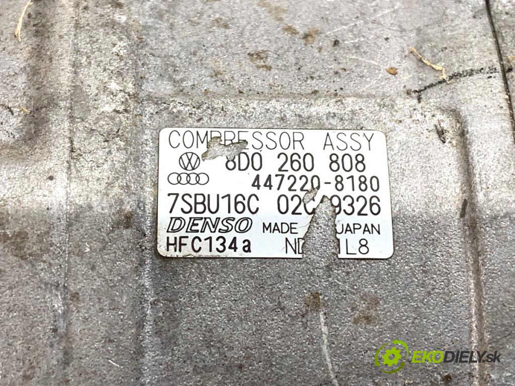 AUDI A6 C5 sedan 2001 110 kW 1.8 T quattro 1781 Kompresor klimatizácie 8D0260808 (Kompresor klimatizácie)