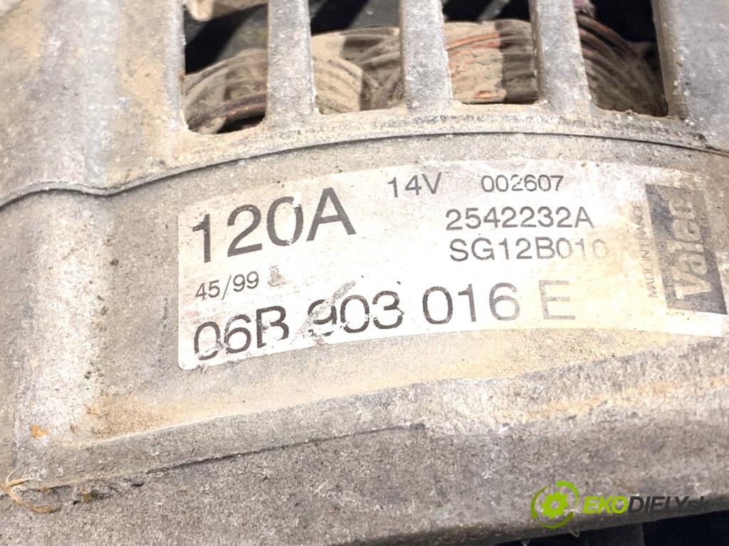 AUDI A6 C5 sedan 2001 110 kW 1.8 T quattro 1781 Alternátor 06B903016E (Alternátor)