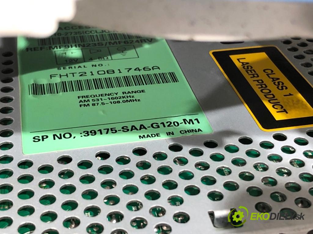 HONDA JAZZ II liftback 2005 57 kW 1.2 i-DSI (GD5, GE2) 1243 RADIO 39175 SAA-G120-M1 (Audio zariadenie)