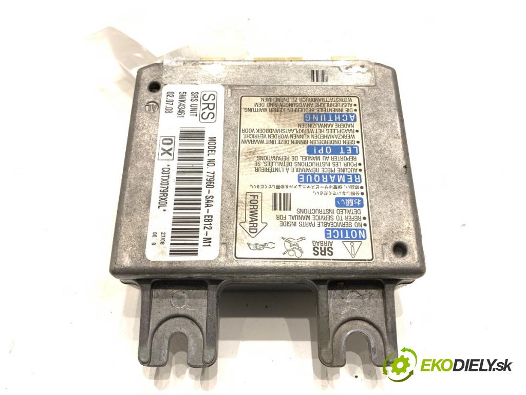 HONDA JAZZ II liftback 2005 57 kW 1.2 i-DSI (GD5, GE2) 1243 senzor airbag 77960-SAA-E812-M1 (Snímač)