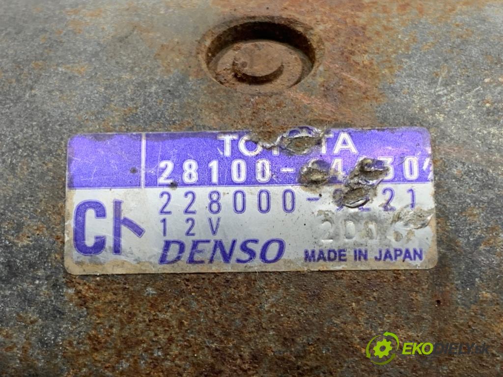 TOYOTA COROLLA E12 nadwozie wielkoprzestrzenne (MPV) 2002 66 kW 2.0 D-4D (CDE120_) 1995 Štartér 228000-9221 (Štartér)
