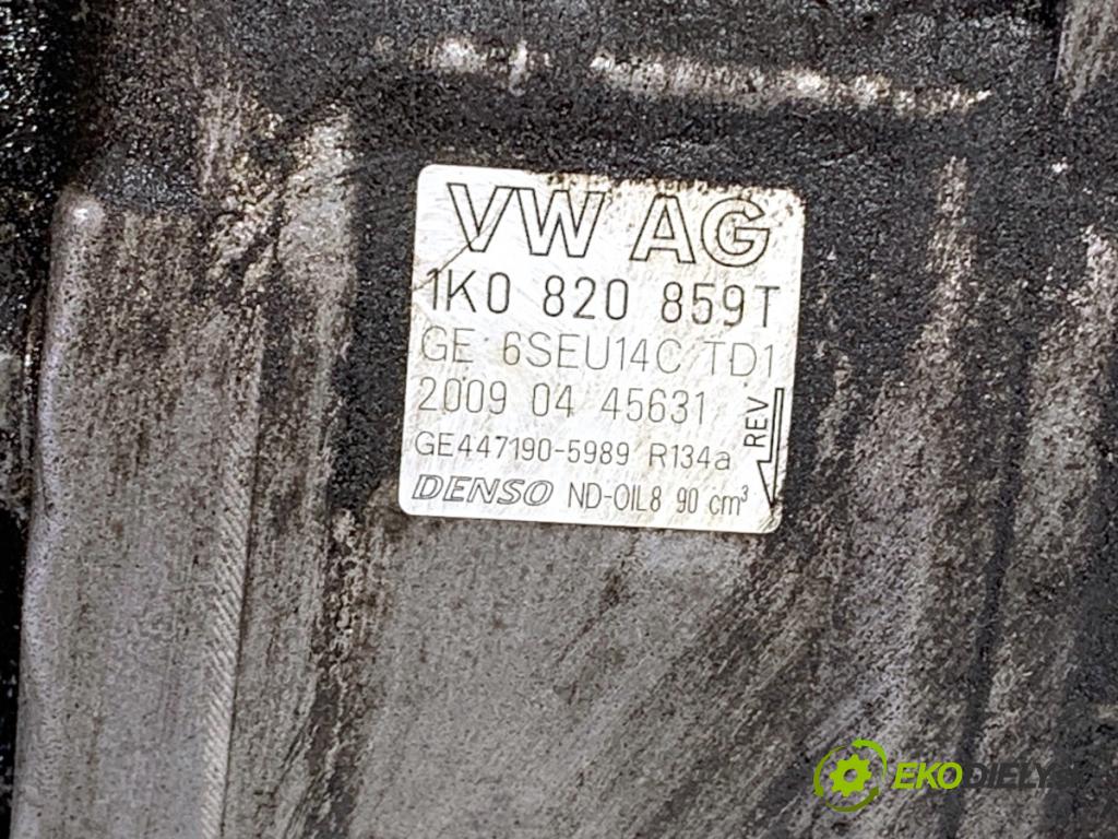 VW GOLF V Kombi 2009 90 kW 1.4 TSI 1390 Kompresor klimatizácie 1K0820859T (Kompresor klimatizácie)