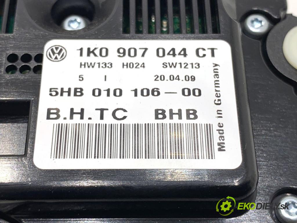 VW GOLF V Kombi 2009 90 kW 1.4 TSI 1390 Panel ovládania kúrenia 1K0907044CT (Prepínacie páčky pod volantom)