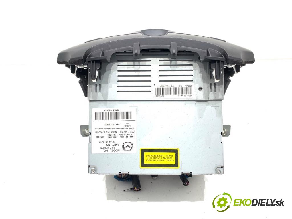 MAZDA 2 DE liftback 2008 63 kW 1.3 (DE3FS) 1349 RADIO 14797629 (Audio zariadenie)