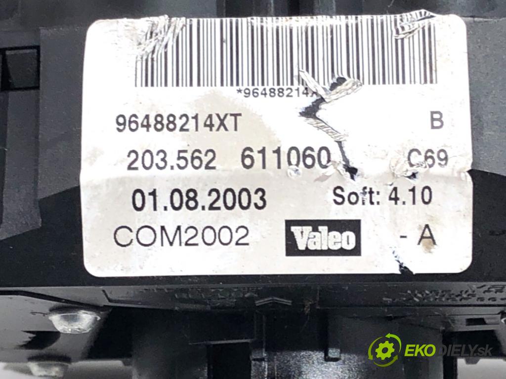 CITROEN C3 I liftback 2003 54 kW 1.4 i 1360 Prepínač kombinovaný 96488214XT (Prepínacie páčky pod volantom)