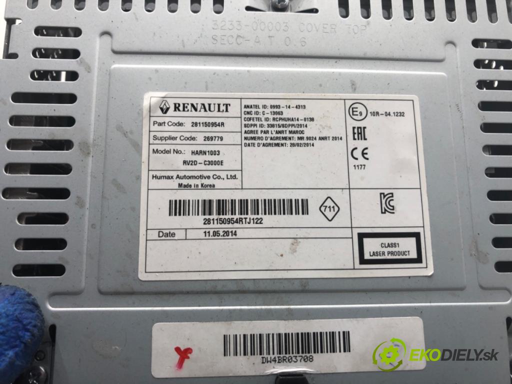 DACIA DOKKER nadwozie wielkoprzestrzenne (MPV) 2015 61 kW 1.6 1598 RADIO 281150954R (Audio zariadenie)