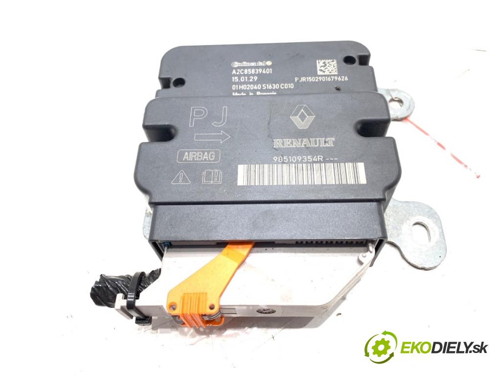 DACIA DOKKER nadwozie wielkoprzestrzenne (MPV) 2015 61 kW 1.6 1598 senzor airbag 985109354R (Snímač)