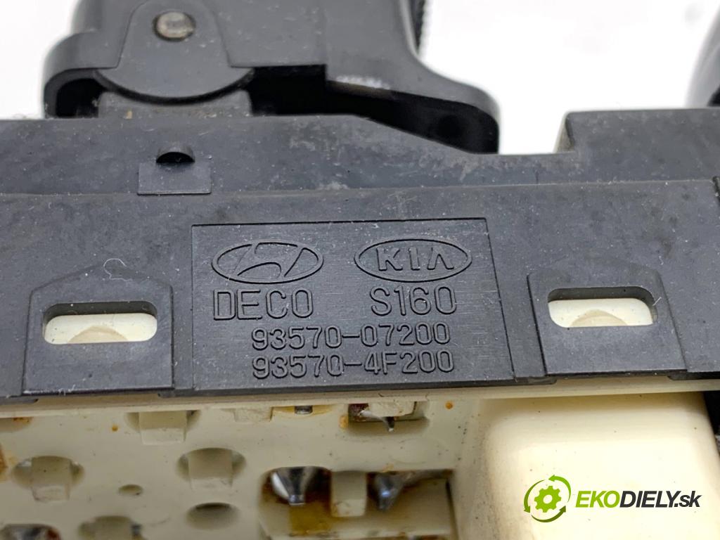 KIA PICANTO I liftback 2005 48 kW 1.1 1086 Prepínač okien 93570-07200 (Prepínacie páčky pod volantom)