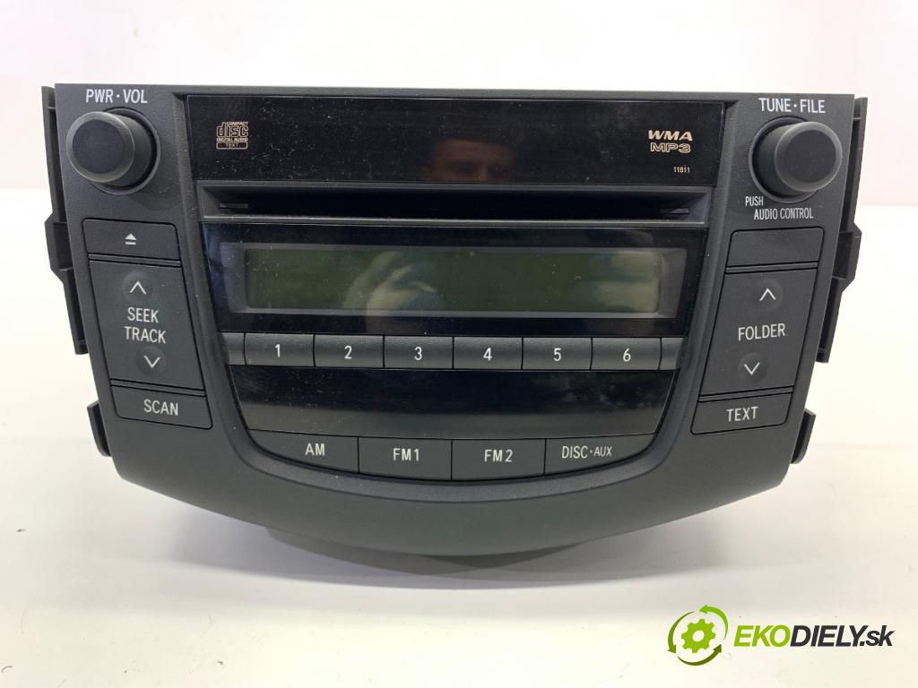 TOYOTA RAV 4 III SUV 2006 125 kW 2.4 4WD (ACA31, ACA33) 2362 RADIO 86120-42160 (Audio zariadenie)