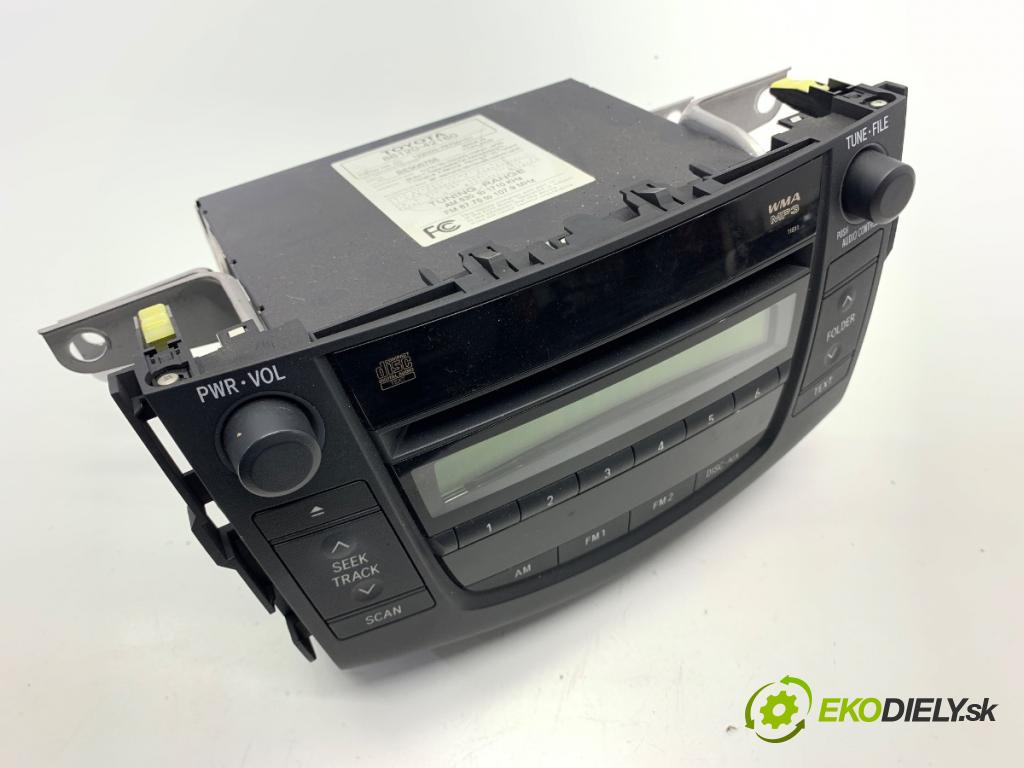 TOYOTA RAV 4 III SUV 2006 125 kW 2.4 4WD (ACA31, ACA33) 2362 RADIO 86120-42160 (Audio zariadenie)