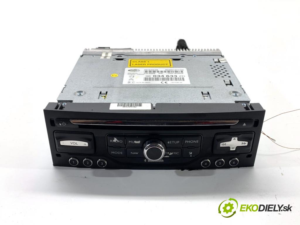 CITROEN C5 III Kombi 2013 120 kW 2.0 HDi 165 1997 RADIO 98034633ZD (Audio zariadenie)