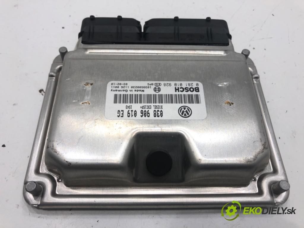 SKODA SUPERB I sedan 2003 96 kW 1.9 TDI 1896 riadiaca jednotka Motor 038906019EG (Riadiaca jednotka)
