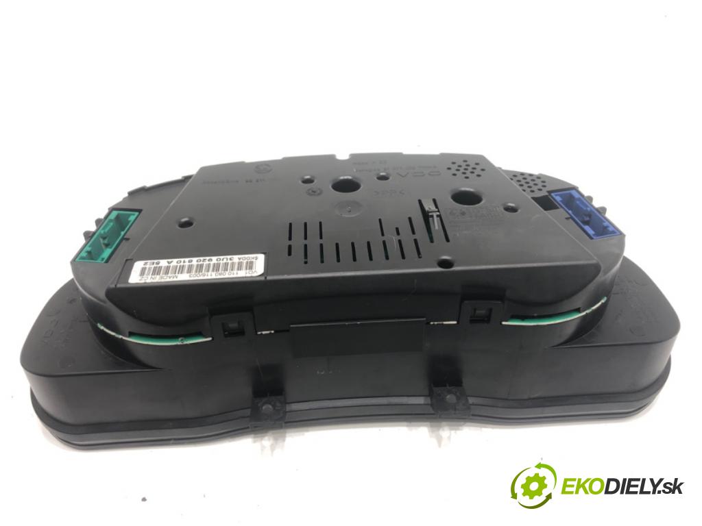 SKODA SUPERB I sedan 2003 96 kW 1.9 TDI 1896 Prístrojovka 3U0920810A (Prístrojová doska)