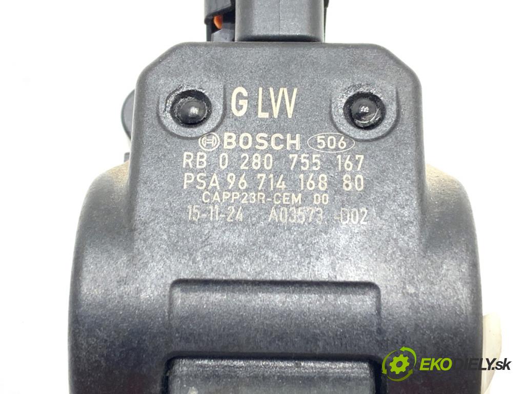 CITROEN BERLINGO II Nadwozie pełne/minivan 2016 73 kW 1.6 BlueHDi 100 1560 Potenciometer plynu 9671416880 (Potenciometer plynového pedálu)