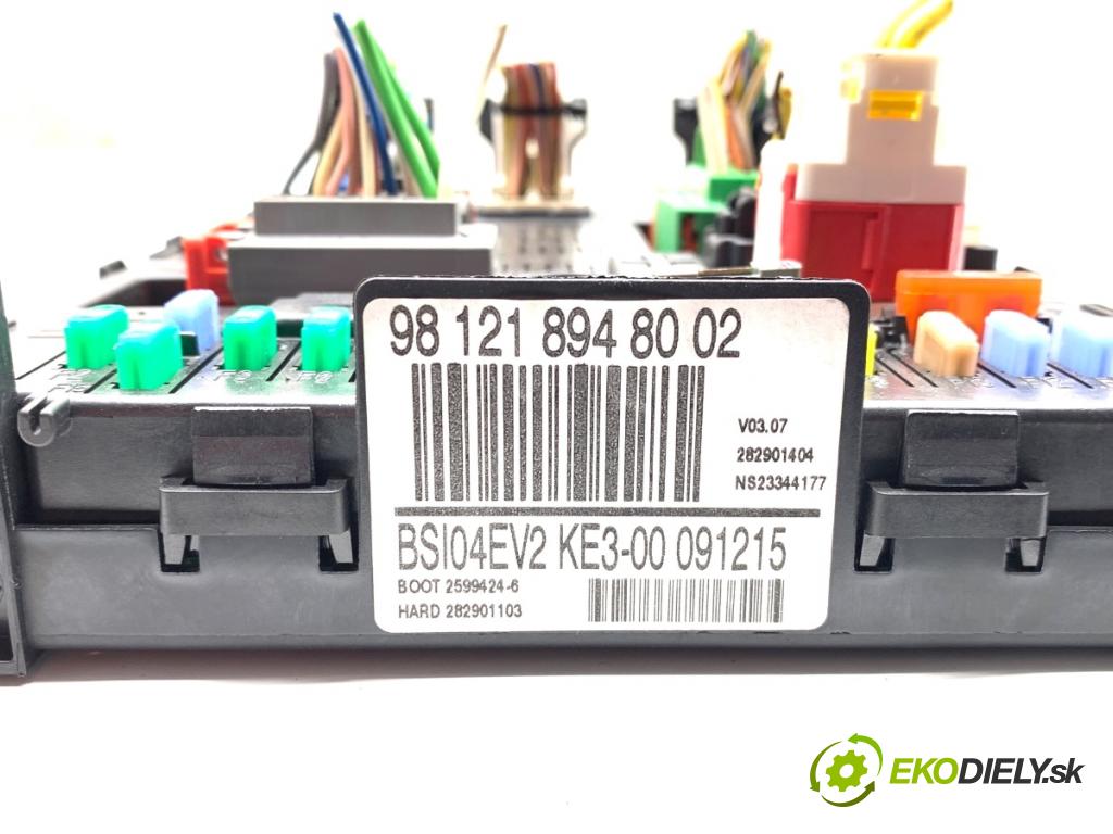 CITROEN BERLINGO II Nadwozie pełne/minivan 2016 73 kW 1.6 BlueHDi 100 1560 modul BSI 981218948002 (Pojistková skříňka)