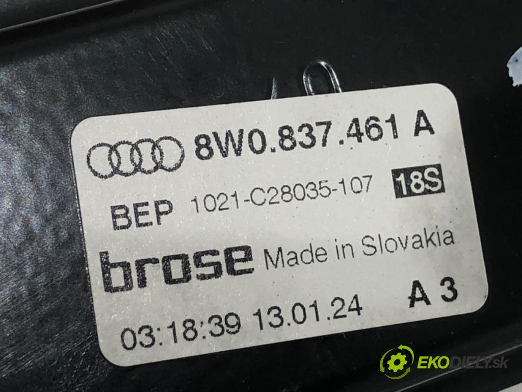 AUDI A4 B9 sedan 2024 110 kW 35 TFSI Mild Hybrid 1984 mechanismus okna levý přední část 8W0837461A