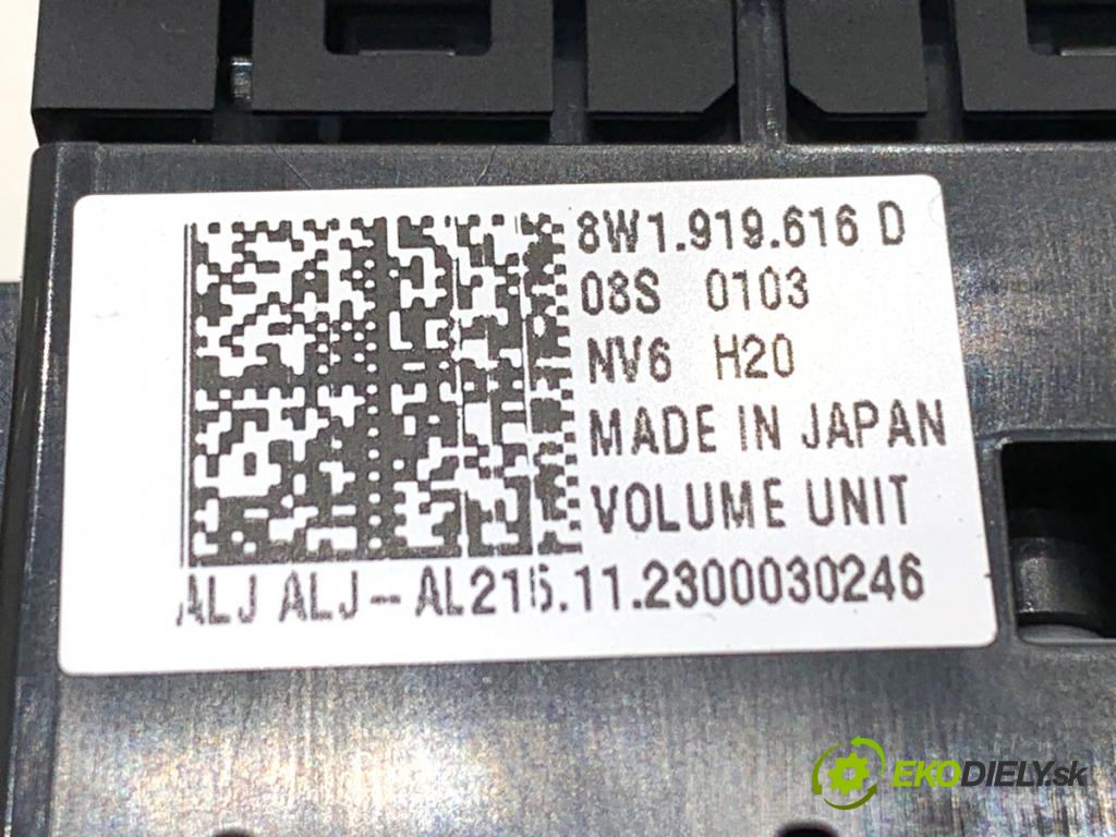 AUDI A4 B9 sedan 2024 110 kW 35 TFSI Mild Hybrid 1984 Panel ovládania radia 8W1919616D (Prepínacie páčky pod volantom)