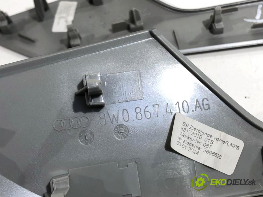AUDI A4 B9 sedan 2024 110 kW 35 TFSI Mild Hybrid 1984 lišty kryt 8W1853190 8W1863969R (Lišta)