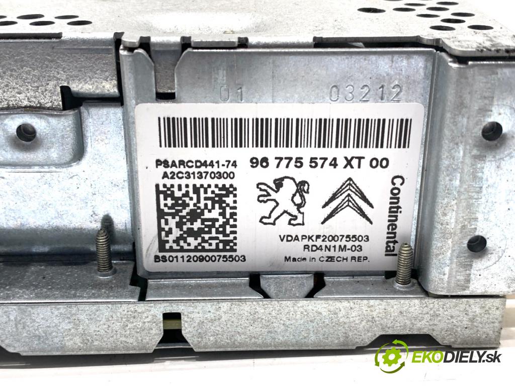 CITROEN C3 II liftback 2012 54 kW 1.4 1360 RADIO 96775574XT (Audio zariadenie)