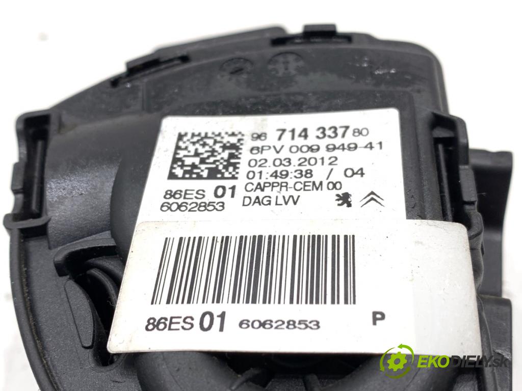 CITROEN C3 II liftback 2012 54 kW 1.4 1360 Potenciometer plynu 9671433780 (Potenciometer plynového pedálu)