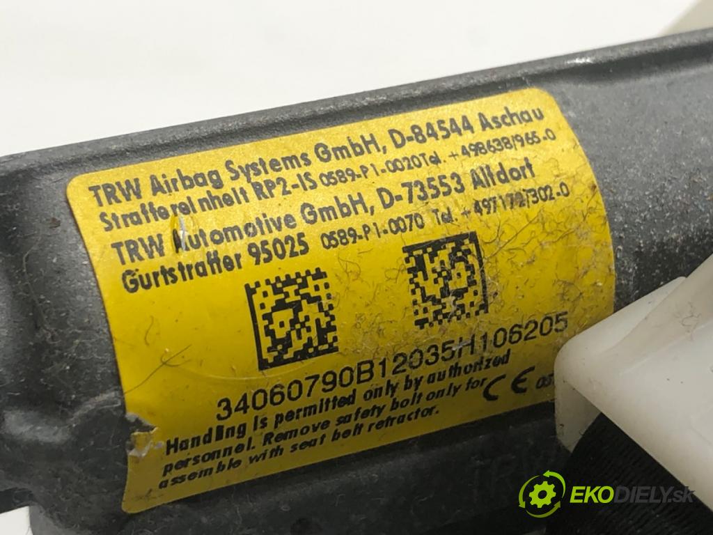 CITROEN C3 II liftback 2012 54 kW 1.4 1360 držák bezpečnost pravý přední část 34090160C