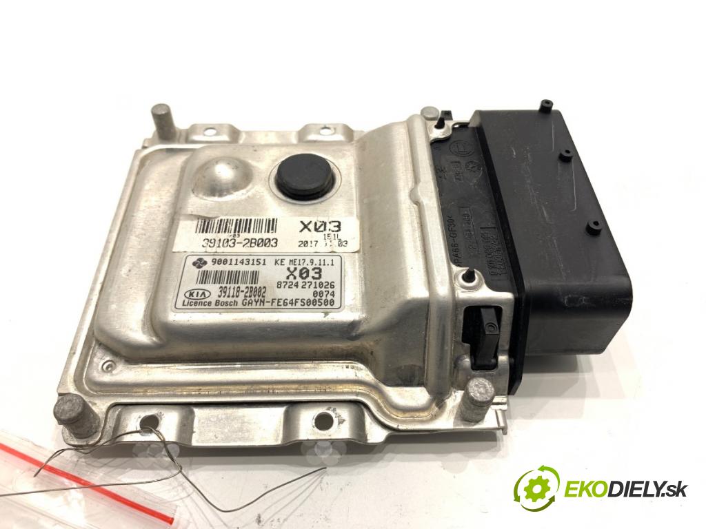 KIA VENGA liftback 2018 66 kW 1.4 CVVT 1396 riadiaca jednotka Motor 39103-2B003 39118-2B002 (Riadiaca jednotka)